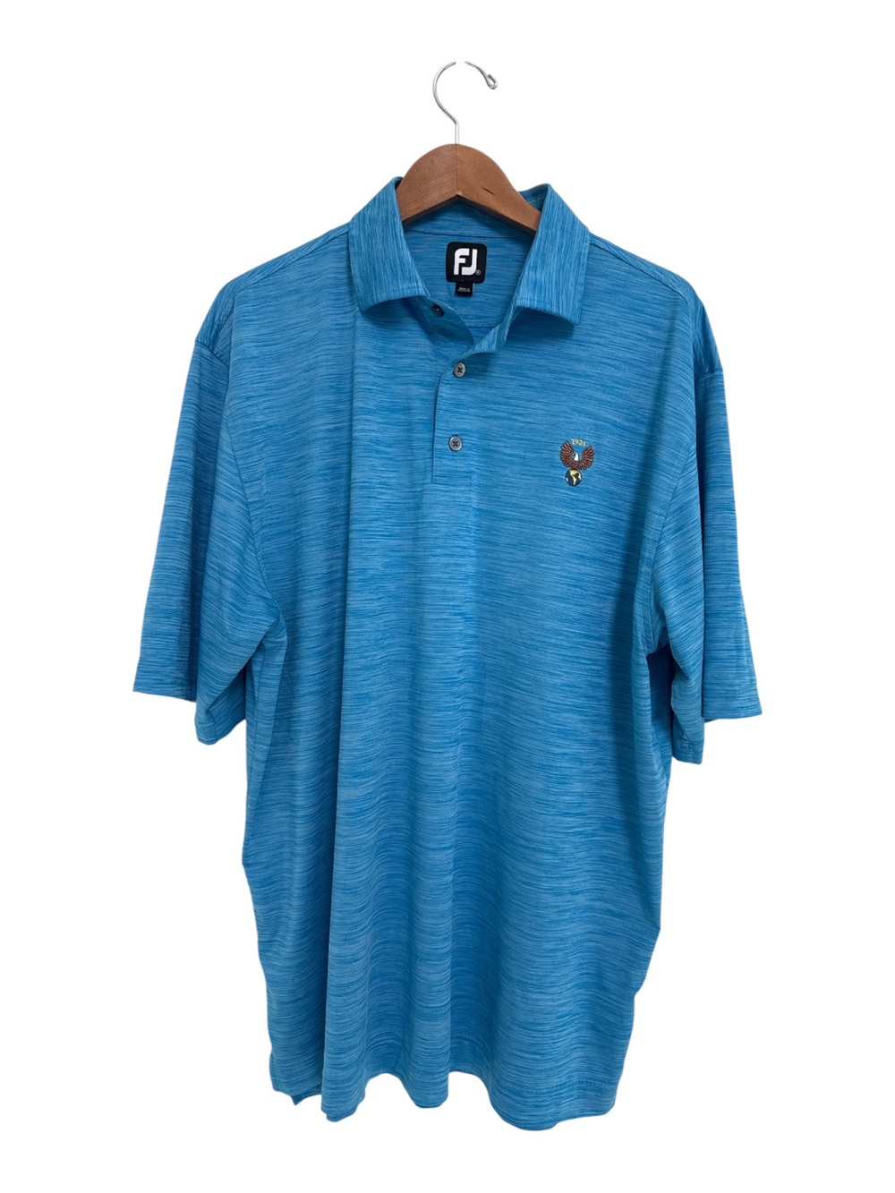 FootJoy Blue Heathered Polo Shirt - Men
